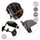 MoMi Estelle Stroller Gray & Gold
