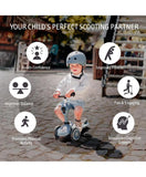 Scoot & Ride 2-in-1 Highwaykick 1 Scooter And Helmet S-M - Steel