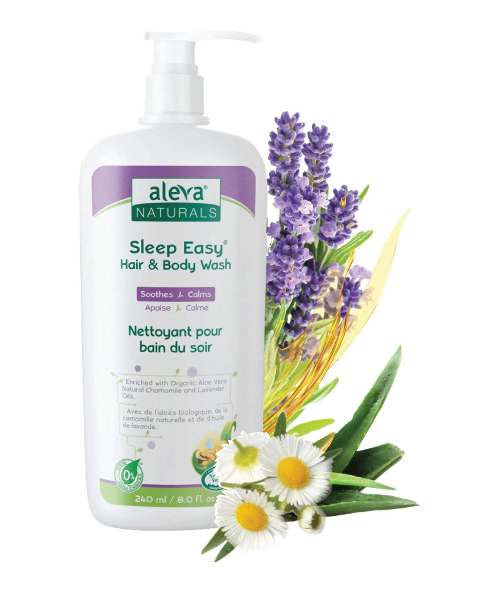 Aleva Naturals Sleep Easy Hair & Body Wash - 240ml - Laadlee
