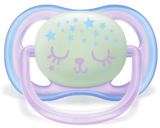 Philips Avent Ultra Air Soother Nighttime 0M-6M Girl - 2 Pcs