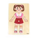Viga Body Parts Puzzle Girl - 12pcs