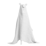Anvi Baby Hooded Muslin Towel - White Clouds