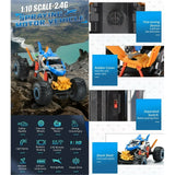 Crazon 2.4G 1:10 Rc Shark With Smoking Function - Blue - Laadlee