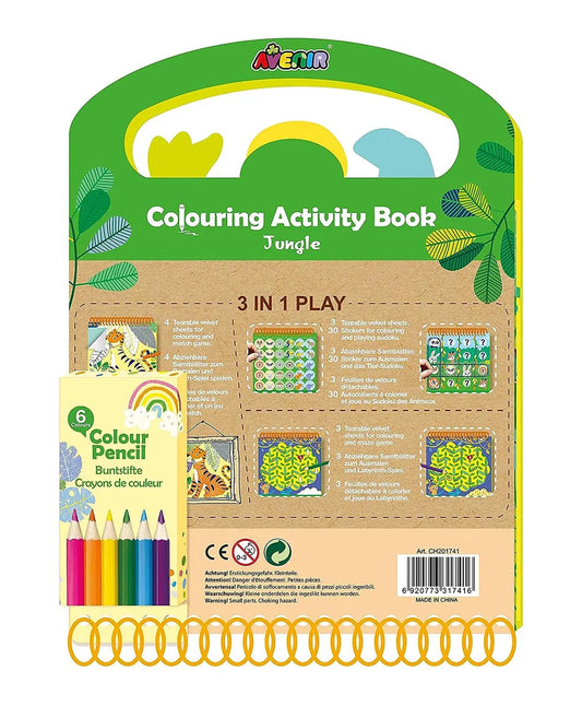 Avenir Coloring Activity Book - Jungle - Laadlee