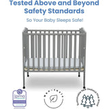 Delta Children Portable Folding Crib With Mattress