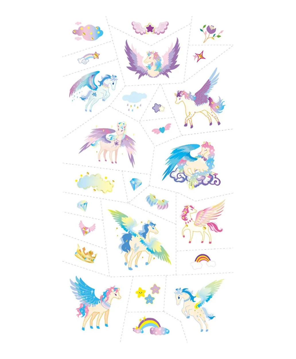 Avenir Tattoo Sticker - Pegasus Series - 52pc - Laadlee