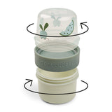 Done By Deer To Go 2-Way Snack Container Small Birdee - Green