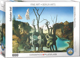 EuroGraphics Swans Reflection Elephants by Salvador Dali - 1000Pcs