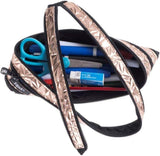 ZIPIT Metallic Pencil Case Made of One Long Zipper - Rose Gold