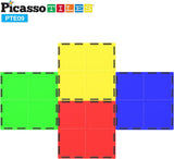Picasso Magnetic Tiles Large Square Expansion Pack - 4pcs