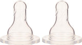 Dr. Brown's Level-1 Silicone Narrow Nipple - Pack of 2 - Laadlee