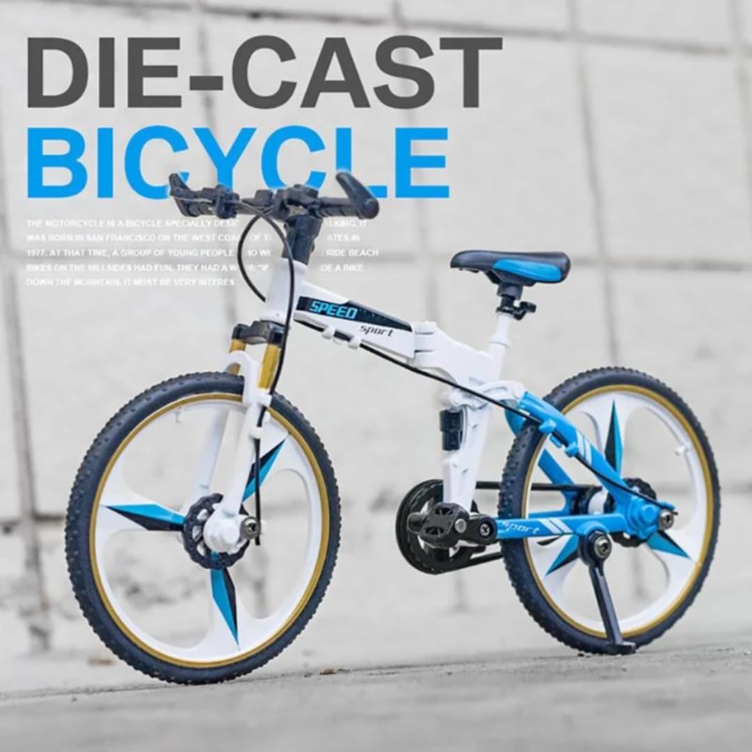 MSZ Pegasus Bicycle 1:10 Die-Cast Replica - White - Laadlee