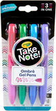 Crayola Take Note Washable Gel Pens Ombre - Pack of 4 - Laadlee