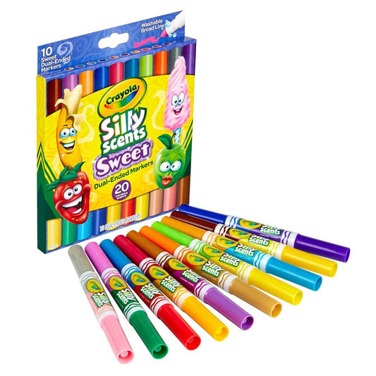 Crayola Silly Scents Sweet Dual-Ended Markers - Pack of 10