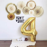 Brain Giggles 4 Number Foil Balloon 40inch - Gold