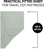 Hauck Travel Bed Mattress Cover - Sage
