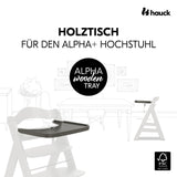 Hauck Alpha Wooden Tray For Alpha+ Highchair - Charcoal