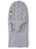 BabyBjorn Fabric Seat Bouncer Bliss, Woven With Petal Quilt Design - Light Grey