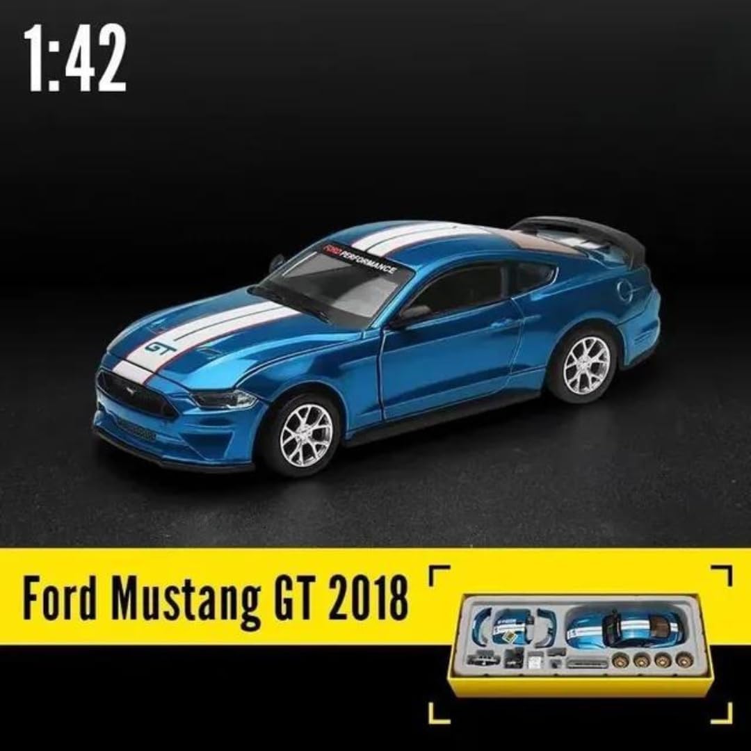 MSZ Ford Mustang GT DIY Car 1:42 Die-Cast Replica - Blue - Laadlee