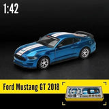 MSZ Ford Mustang GT DIY Car 1:42 Die-Cast Replica - Blue - Laadlee