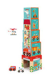 Scratch Europe Stacking Tower With Cars And Helicopter