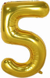 Brain Giggles 5 Number Foil Balloon 40inch - Gold