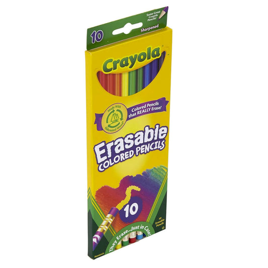 Crayola Erasable Colored Pencils - Pack of 10