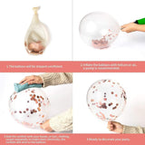 Brain Giggles 18th Happy Birthday Rose Gold Balloons Set – 10Pcs