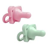 Dr. Brown's Happypaci Silicone One-Piece Soother -Pink And Green - Laadlee