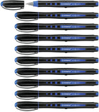 Stabilo Rollerball Pen Black+ Medium - Pack of 10 Blue