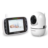 Hellobaby 3.2" LCD Digital Wireless Video Baby Monitor, Remote Pan-Tilt-Zoom Camera