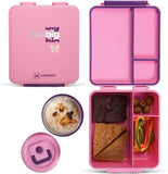 Hydrobrew Bento Lunch Box With Steel Water Bottle & Food Jar - Think Big Blush