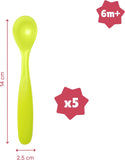Badabulle Easy Grip Flexible Spoons - Set of 5 - Laadlee
