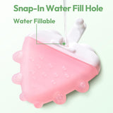 NCVI Freezable Baby Silicone Teething Toys - Pink & Green