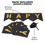 Brain Giggles Black Happy Birthday Cardstock Banner