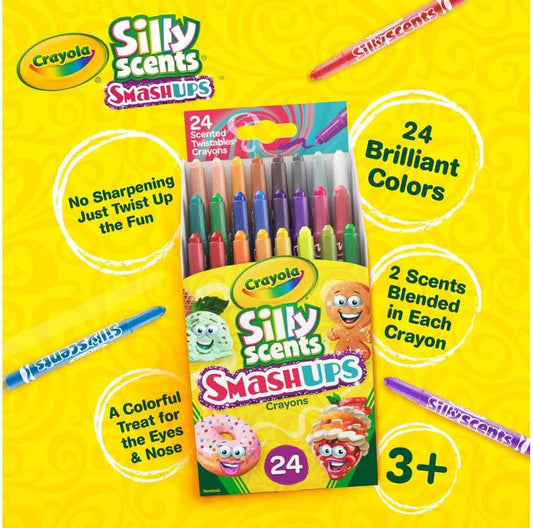 Crayola Silly Scents Mini Twistables Scented Crayons - Pack of 24
