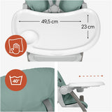 Hauck Sit N Fold Compact Folding High Chair - Dusty Mint