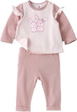 Elegant Kids Long Sleeve T-Shirt and Pyjama Set - Bunny - Laadlee