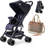 Teknum Stroller Diaper Bag Combo - Black