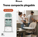 Hauck Sit N Fold Compact Folding High Chair - Dusty Mint