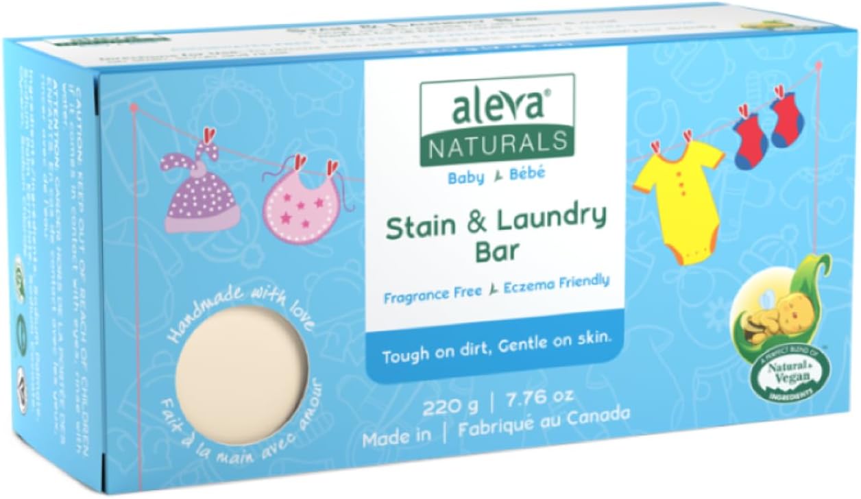 Aleva Naturals Stain & Laundry Bar - 220gm - Laadlee