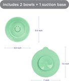 Ubbi Feeding Plates With Suction Cup Set 3pcs - Sugar Snap