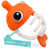 Mombella 3-in-One Clownfish Soothing & Pop Fidget Sensory Teether Toy - Orange