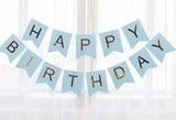Brain Giggles Blue Happy Birthday Cardstock Banner