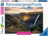 Ravensburger Haifoss Waterfall, Iceland