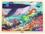 Viga 24-Piece Wooden Jigsaw Puzzle - Sea Secret