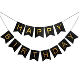 Brain Giggles Black Happy Birthday Cardstock Banner