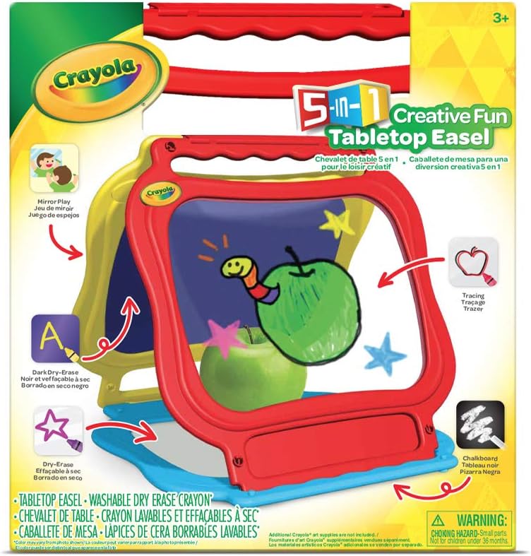 Crayola Easels Creative Fun 5-in-1 Tabletop Easel - Laadlee