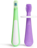 Ubbi 2 Bristled Toothbrush - Purple + Zest (Pack of 2)