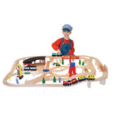 Melissa and Doug Wooden Railway Set